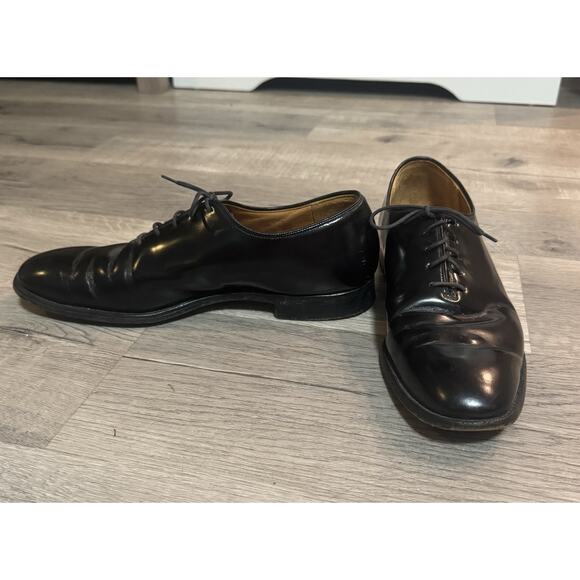 Church's Custom Grade Men's Oxford Black Patent Leather Dress Shoes 10.5